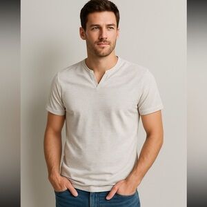 Banana Republic factory linen blend tshirt small